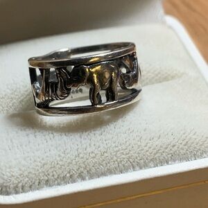 JD  Silver Wide Ring  5” 1/2 approx